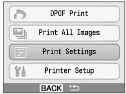 CANON SELPHY CP770 - Press (MENU). - 2