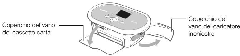 CANON SELPHY CP770 - Apriere i due coperchi della stampante. - 1