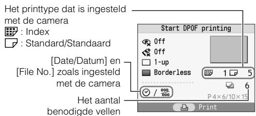 CANON SELPHY CP770 - Druk op OK en controller de instelleningen. - 1