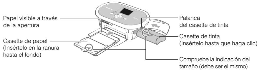 CANON SELPHY CP770 - Inserte el casette de tinta y el casette de papel. - 1
