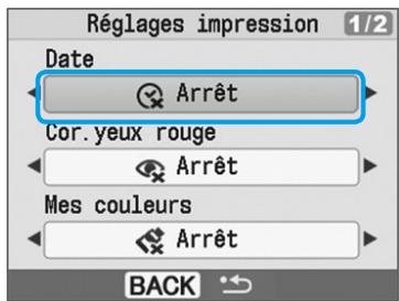 CANON SELPHY CP780 - Insertion de la date - 4