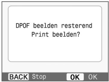 CANON SELPHY CP780 - Beelden afdrukken met op de camera opgegeven instellingen (DPOF print) - 2