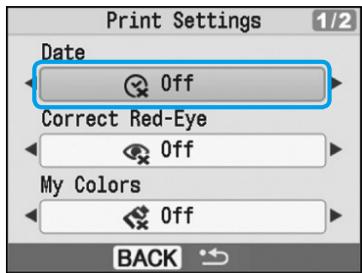 CANON SELPHY CP780 - Display the setting screen. - 2