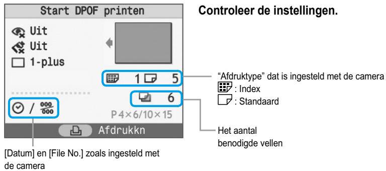CANON SELPHY CP780 - Beelden afdrukken met op de camera opgegeven instellingen (DPOF print) - 4