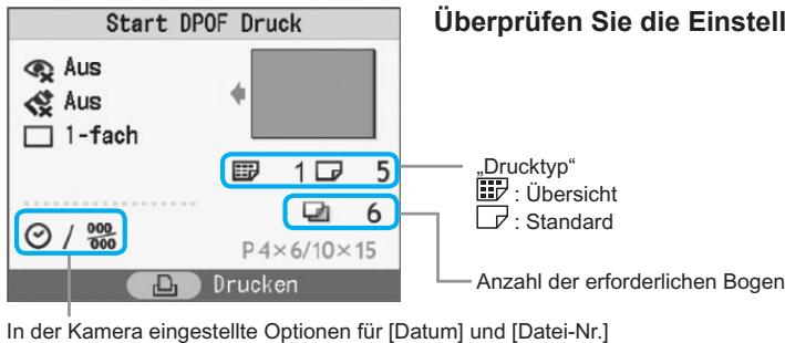 CANON SELPHY CP780 - Drucken von Bildern mit den in der Kamera festgelegten Einstellungen (DPOF Druck) - 3