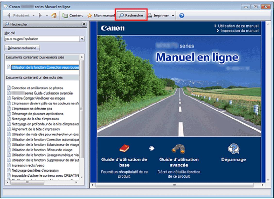 CANON PIXMA IP4850 - Utilisation de mots clés pour rechercher un document - 1