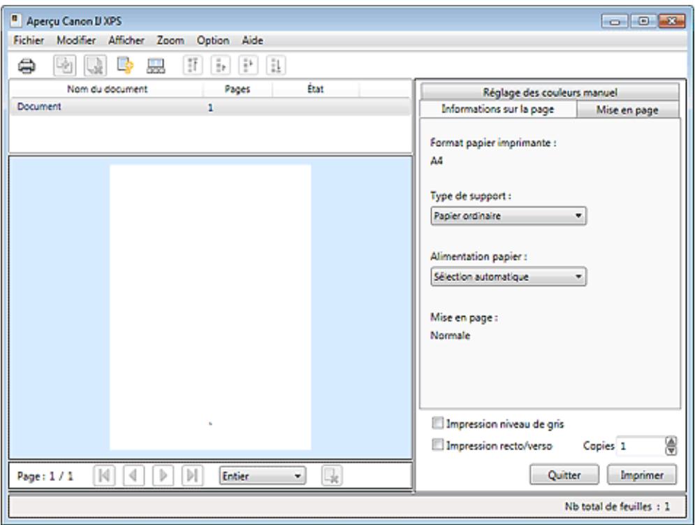 CANON PIXMA IP4850 - Modification du document à imprimer ou réimpression à partir de l'histoire des impressions - 1