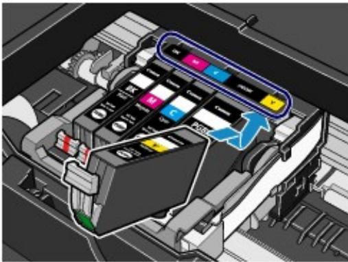 CANON PIXMA IP4850 - Placez la cartouche d'encre neue. - 1