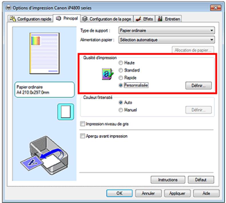 CANON PIXMA IP4850 - Sélection d'une combinaison de qualité d'impression/procédé en demi-teintes - 4