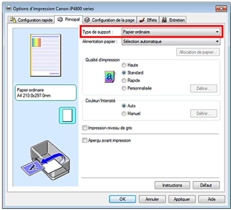 CANON PIXMA IP4850 - Définition d'un profil ICC à partir d'une application et impression des données - 1