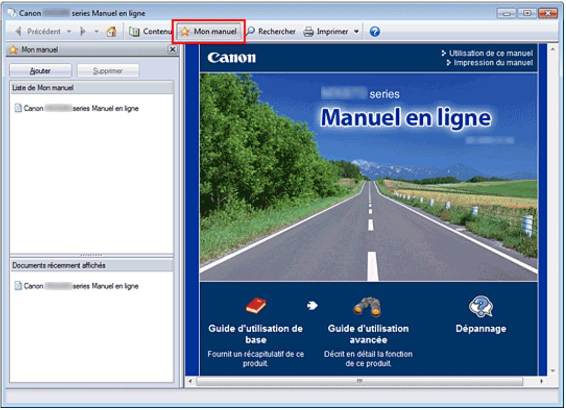 CANON PIXMA IP4850 - Enregistrement des documents dans le dossier Mon manuel - 1