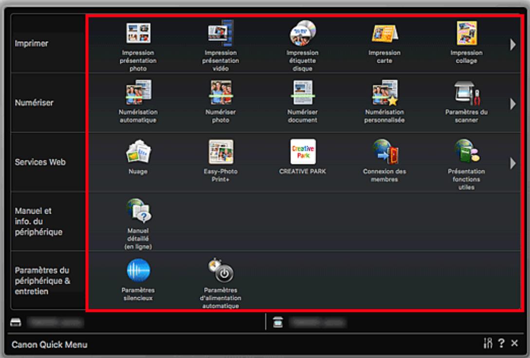 CANON PIXMA IP7250 - Démarrage depuis le Menu principal - 3