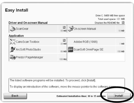 CANON CANOSCAN 4400F - quando a instalacao estiver completeness, clique em [Restart] (Reiniciar) para reiniciar seu computador. - 2
