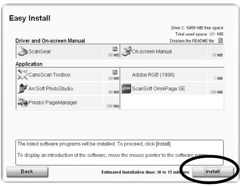 CANON CANOSCAN 4400F - Quando l'installazione e' completafareclic su [Restart] (Riavvia)per riavviare il computer. - 2