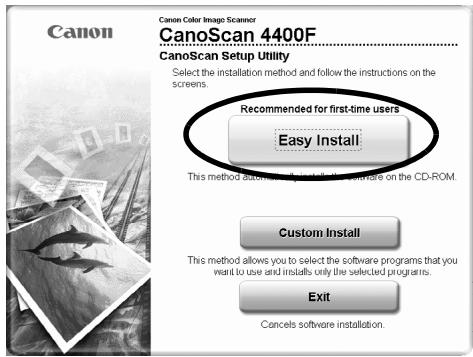 CANON CANOSCAN 4400F - Quando a instalação estiver completa, clique em [Restart] (Reiniciar) para reiniciar seu computador. - 1