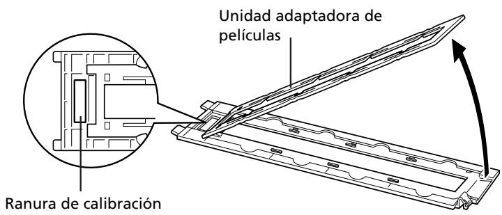Unidad adaptadora de películas Ranura de calibración