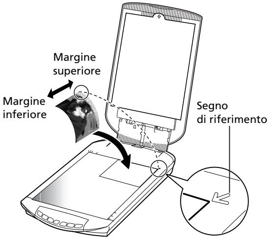 Margine superiore Margine inferiore Segno di riferimento