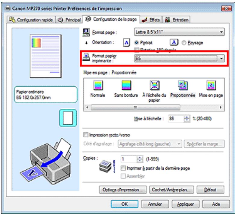CANON MP250 - Impression proportionnée - 3