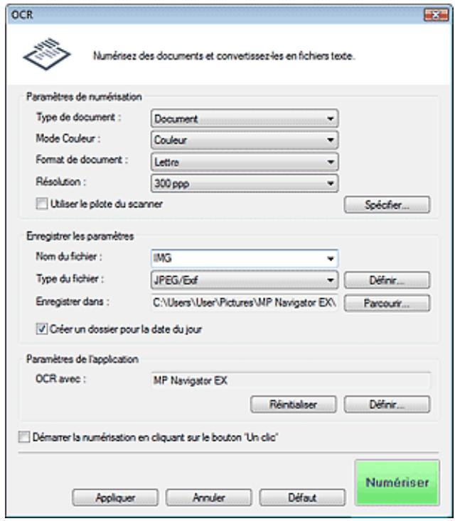 CANON MP250 - Boîte de dialogue OCR - 1