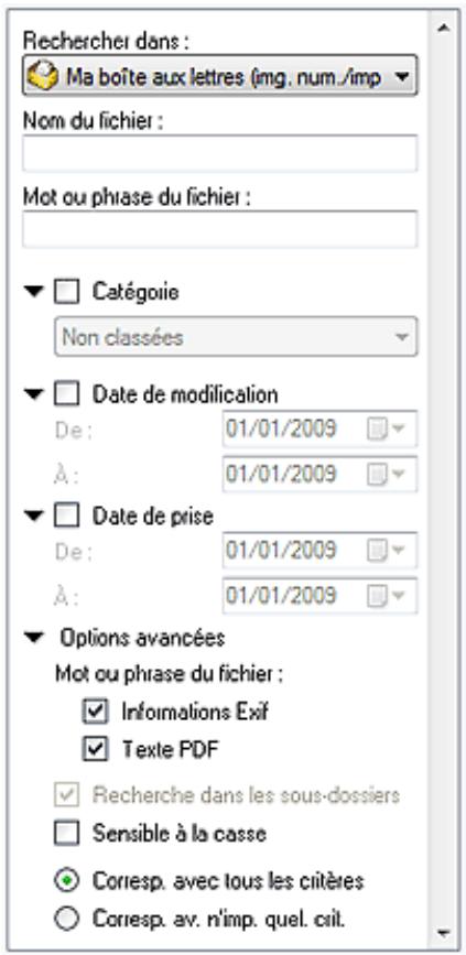 CANON MP250 - Recherche avancée - 1