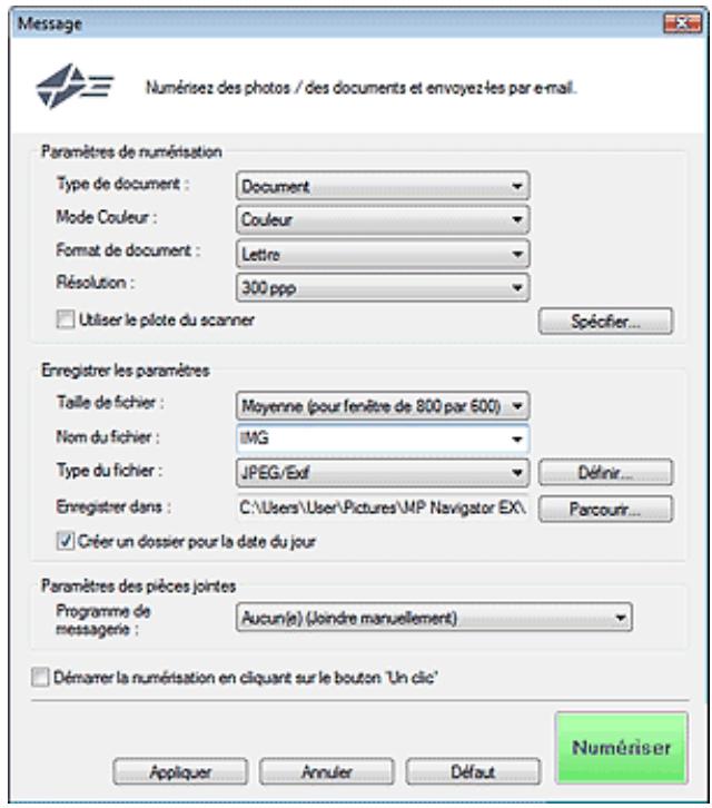 CANON MP250 - Boîte de dialogue message - 1