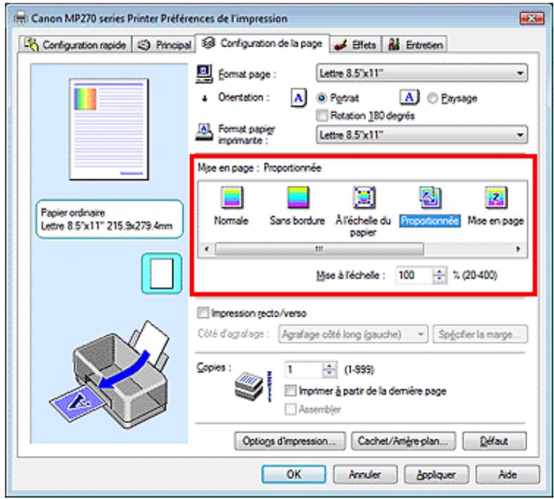 CANON MP250 - Impression proportionnée - 2