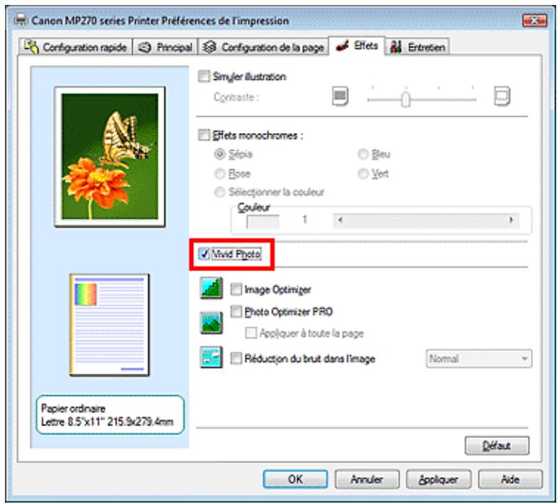 CANON MP250 - Présentation des données d'image avec vivid colors - 2