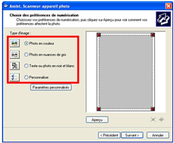 CANON MP250 - Numérisation avec le panneau de configuration (windows XP seulement) - 1