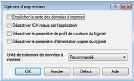 CANON MP250 - Changement des options d'impression - 2