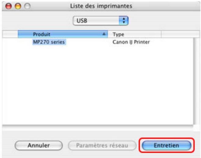 CANON MP250 - Ouverture de l'utilitaire canon IJ printer utility (macintosh) - 6