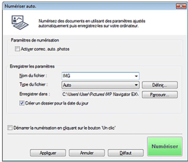 CANON MP250 - Boîte de dialogue numérisation automatique - 1