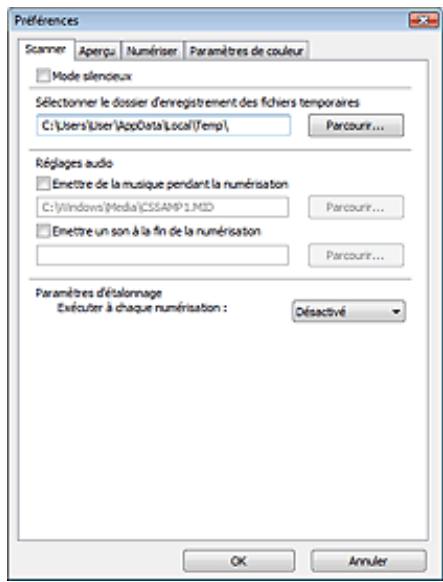 CANON MP250 - Onglet scanner - 1