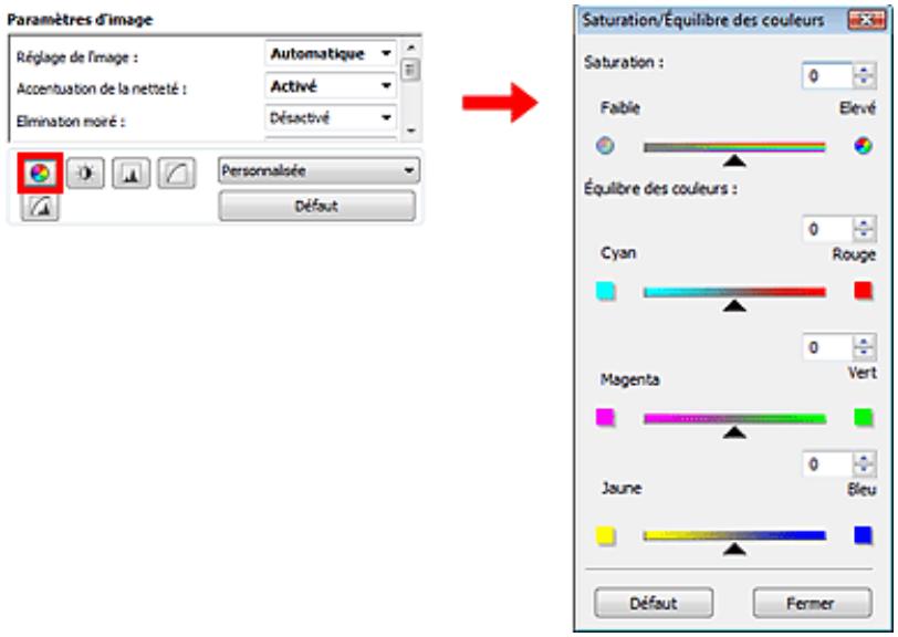CANON MP250 - Ajustement de la saturation et de l'équilibre des couleurs - 2