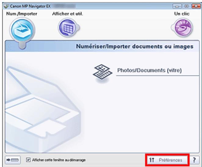 CANON MP250 - Sélection d'une réponse aux commandes à partir du panneau de contrôle à l'aide de MP navigator EX - 1