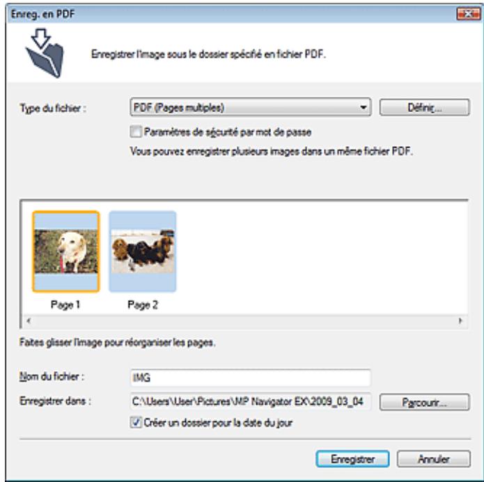CANON MP250 - Enregistrement sous forme de fichiers PDF - 2