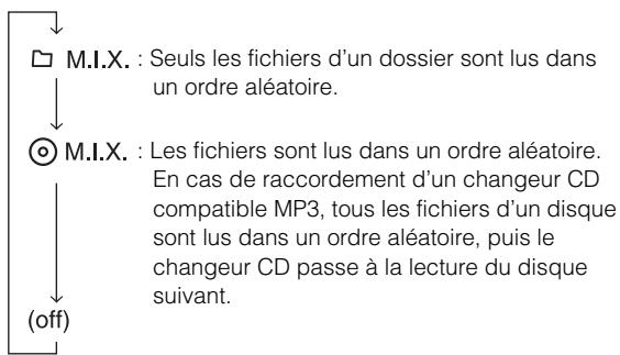 ALPINE CDA-9854R - Appuyez sur 5 ∞ en mode de lecture ou de pause. - 2