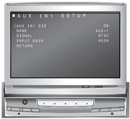 ALPINE TMI-M990 - Appuyez sur V/TILT ou A/TILT. - 1