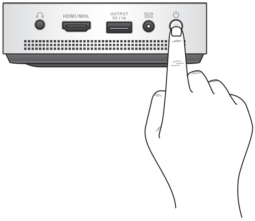 ASUS S1 - Appuyez sur le bouton marche/arrêt. - 1