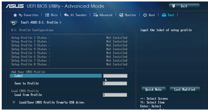 ASUS Z87-K - ASUS O.C. Profile - 1