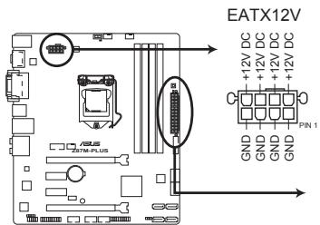 ASUS Z87-K - Connecteurs d'alimentation ATX (24-pin EATXPWR; 8-pin EATX12V) - 1