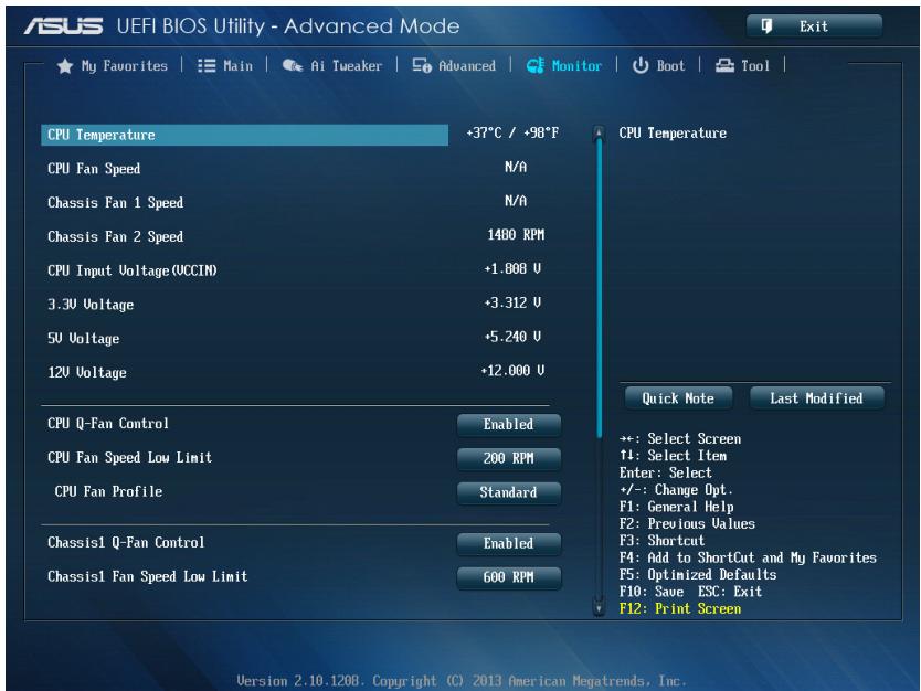 ASUS Z87-K - Menu Monitor (Surveillance) - 1