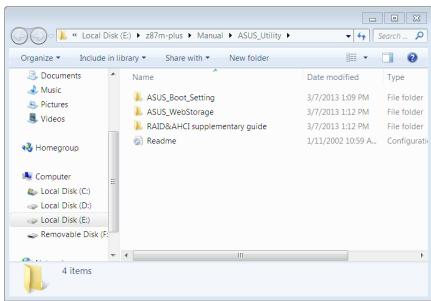 ASUS Z87-K - Obtenir les manuels des logiciels - 3