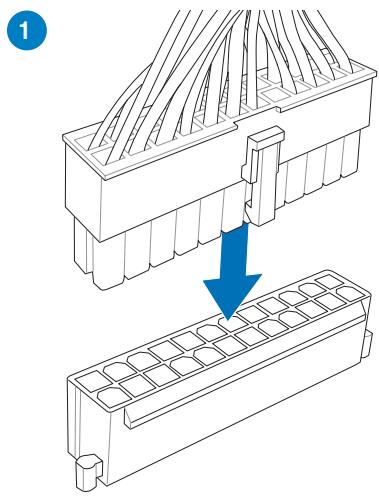 ASUS Z87-K - Connexion des prises d'alimentation ATX - 1