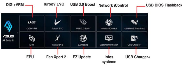 ASUS Z87-K - Barre des menus d'Al Suite 3 - 1