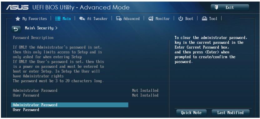 ASUS Z87-K - Security (Sécurité) - 1