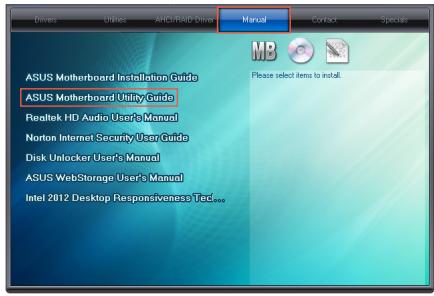ASUS Z87-K - Obtenir les manuels des logiciels - 2