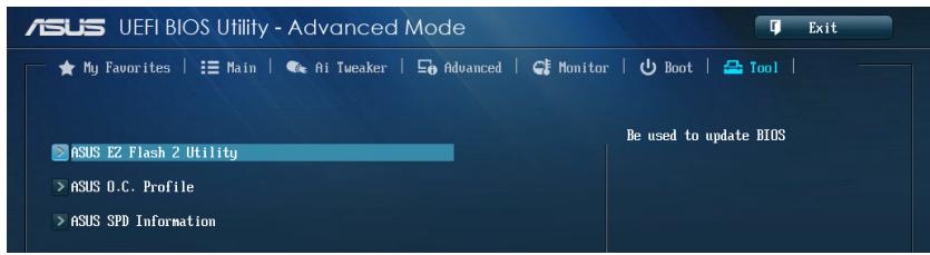 ASUS Z87-K - Menu Tools (Outils) - 1