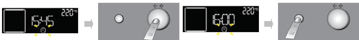 WHIRLPOOL AKZ 520/WH - Reglage de l'heure de fin cuisson / DEPART retarde - 1