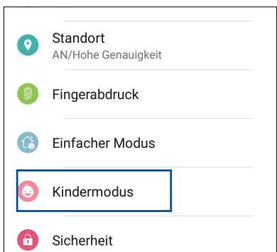 ASUS ZENFONE 4 MAX PRO ZC554KL - Verwendung des Kindermodus - 1