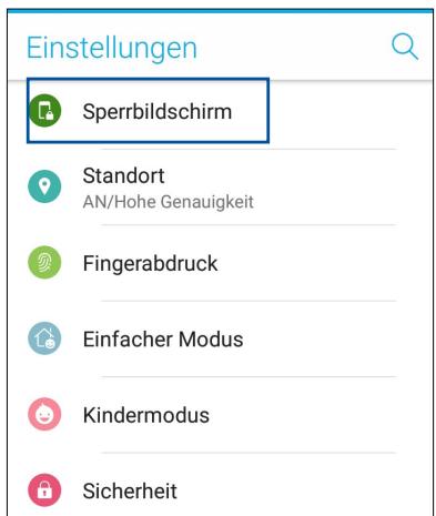 ASUS ZENFONE 4 MAX PRO ZC554KL - Ihren Sperrbildschirm anpassen - 1